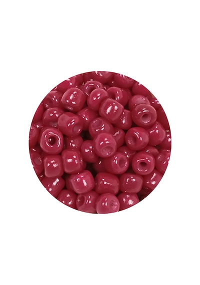 Dökme Cam Kum Boncuk Büyük Boy 6/0 4 Mm - 20 Gram - Bordo - Bnc097
