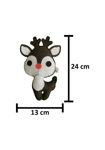 Dino Geyik 28 Cm Catnip + Kedi Zili
