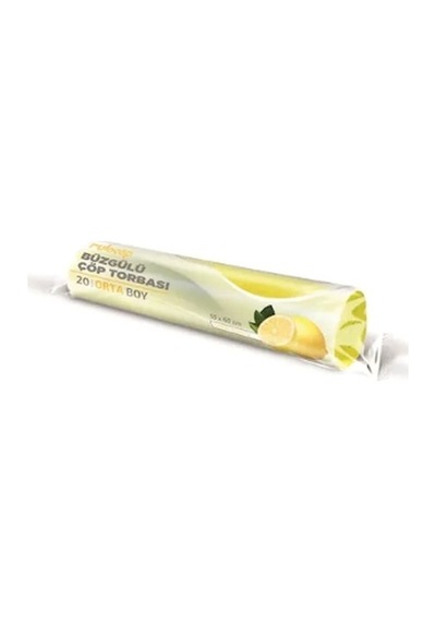 Büzgülü Çöp Torbası Orta Boy Limon Kokulu 55 x 60 CM