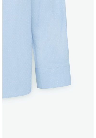 AC&Co / Altınyıldız Classics Erkek Acık Mavı Pamuklu Slim Fit Dar Kesim Klasik Yaka Armürlü Gömlek Acık Mavı AC&Co / Altınyıldız Classics Erkek Acık Mavı Pamuklu Slim Fit Dar Kesim Klasik Yaka Armürlü Gömlek Acık Mavı