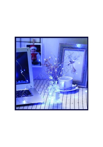 10 Metre Beyaz Peri Led Pilli Yılbaşı Süsü / Hediyelik Beyaz