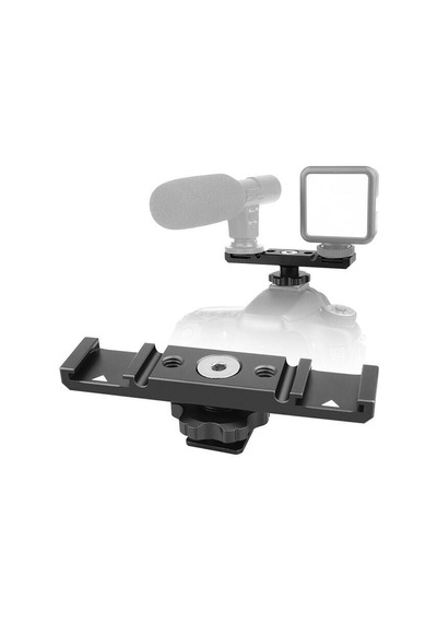 Pdx İkili Aksesuar Aparatı Hb-104 Cold Shoe Mikrofon Işık