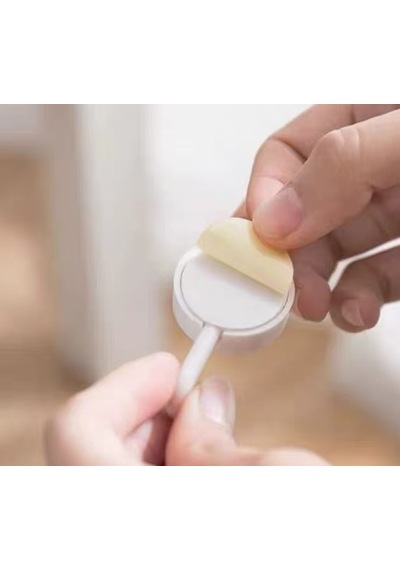 10 Lu Plastik Kendinden Yapışkanlı Renkli Askı Seti Siyah