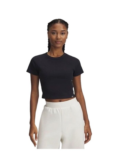 Under Armour Rival Rib Baby Tee Kadın T-shirt 6000264-001 SIYAH