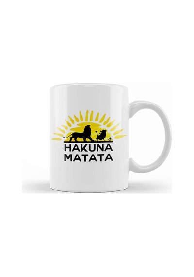 Hakuna Matata 01 Kupa Bardak Porselen No18502 Karışık