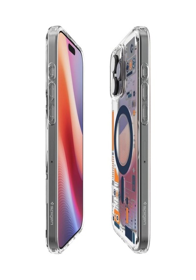 Spigen İphone 16 Pro İle Uyumlu Kılıf Ultra Hybrid Magfit Magsafe Özellikli Analogue Şeffaf
