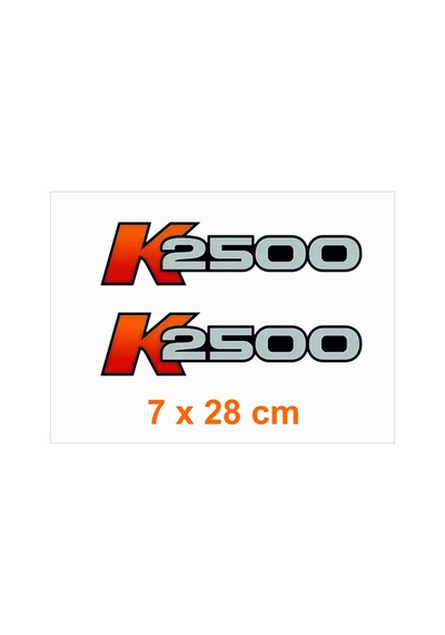 Kia Bongo K2500 Sticker Logo Takım 7cmx28