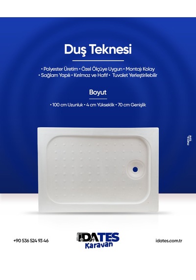 İdates Karavan Duş Küveti