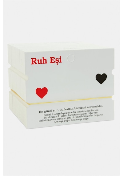 2-li - 676 - Ruh Eşi Bileklik - Spt-gld - Kartı Beyaz