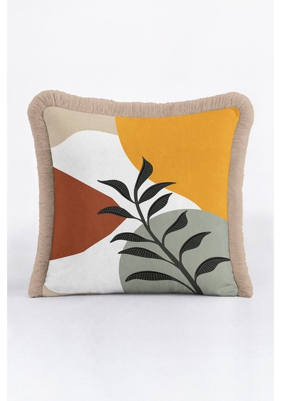 Modern Geometrik Saçaklı Yastık Kılıfı - Yaprak Motifli Retro Hardal Yeşil Püsküllü Kırlent Kılıfı Okyanus Deniz Mavisi Modern Geometrik Saçaklı Yastık Kılıfı - Yaprak Motifli Retro Hardal Yeşil Püsküllü Kırlent Kılıfı Okyanus Deniz Mavisi