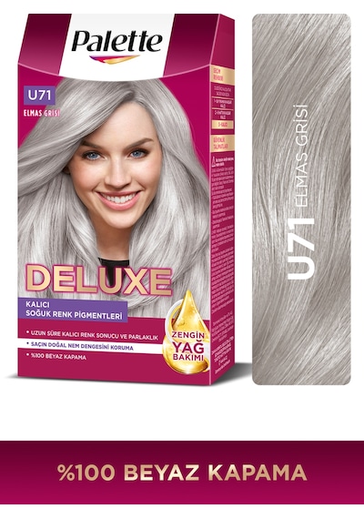 Schwarzkopf Palette Deluxe U71 Buzul Grisi Saç Boyası