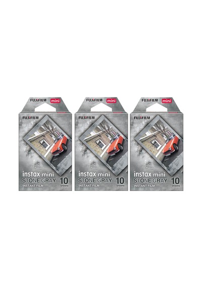 Instax Mini Stone Gray 10x3 Film Seti