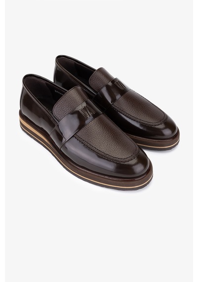 Valmenti Erkek Hakiki Deri Kahverengi Loafer Ayakkabı 183 20089 Erk Ayk Sk25-26 Kahve Acma/khv Fltr Kahverengi