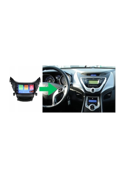 Hyundai Elantra Android Multimedya Sistemi 2-32 Myway 2011-2013 9"