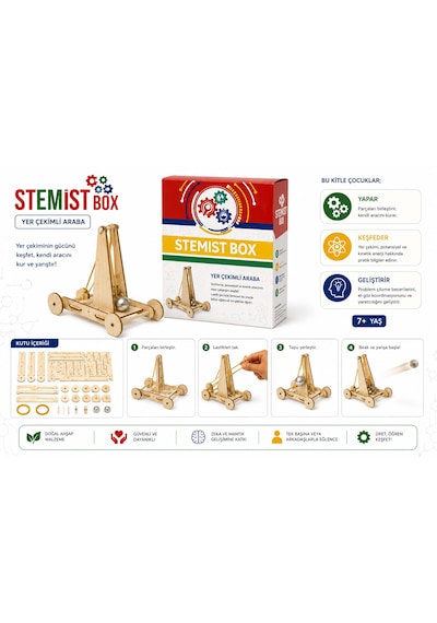 Stemist Box: Gravity Car Ahşap