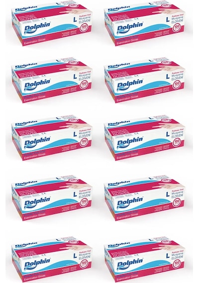 Supertrend Beyaz Vinil Eldiveni Pudrasız L 100 Adet X 10 Paket