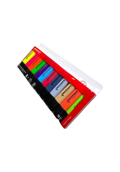 Fosforlu Kalem 12 Li Karışık Renk 6 Neon 6 Tropic Renkler Karışık Renk