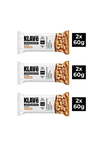 Yüksek Protein Bar Yer Fıstıklı - 60g X 6 Adet - 15g Protein, Vegan Ve Glutensiz - 797883689 Yüksek Protein Bar Yer Fıstıklı - 60g X 6 Adet - 15g Protein, Vegan Ve Glutensiz - 797883689