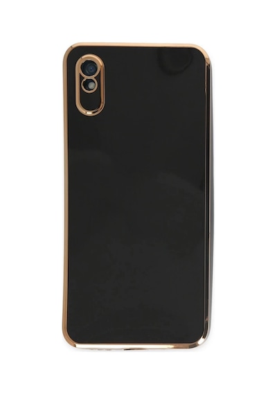 Xiaomi Redmi 9a Uyumlu Kılıf Volet Silikon - Siyah