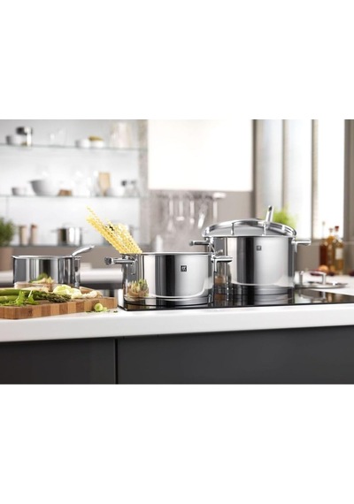 Zwilling 5 Parça Tencere Seti, Paslanmaz Çelik, 5 Parça, Gümüş Re Diğer
