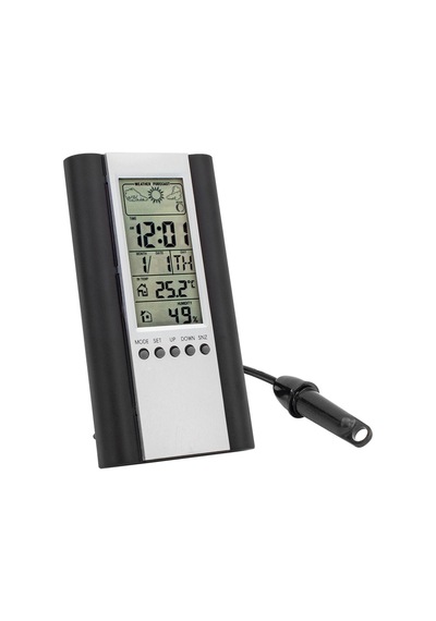 Powermaster Isı + Nem Ölçer Dijital Ekran Termoetre saat-alarm