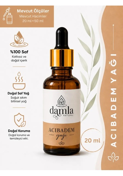 Biodamla Natural Acıbadem Yağı 20 Ml