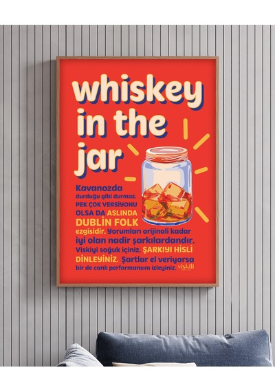 Anason İşleri Whiskey In The Jar Viskili Poster 50x70cm