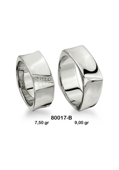 Gümüş Alyans Modeli-80017-B