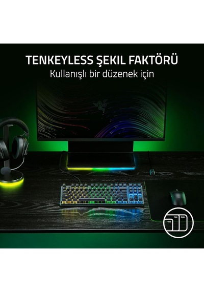 Razer Huntsman V3 X Tenkeyless Mor Anahtar - Espor Için Optik K