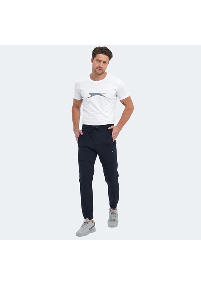 Slazenger ONLY IN Erkek Fermuar Cepli Lacivert Eşofman Altı