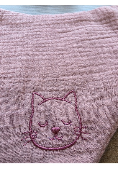 Venedy S Sleepy Bunny,lamb,kitty 3lü Nakışlı Müslin Bandana Önlük Seti Çok Renkli