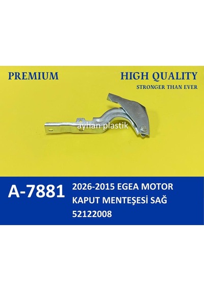 Ayhan A7881 Motor Kaput Menteşesı Sağ Egea 15 52122008 1 Takım -ıdır