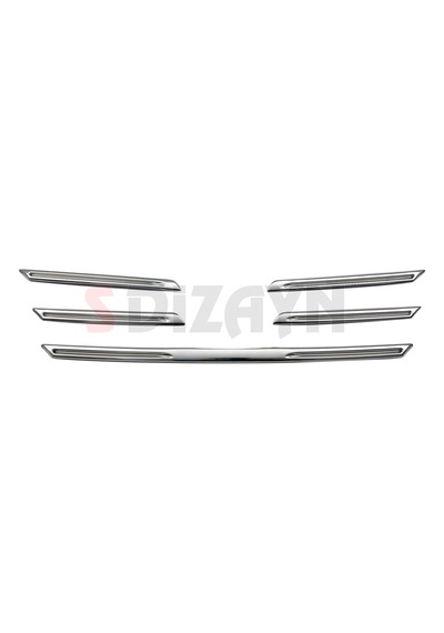 S-dizayn Renault Megane 4 Krom Ön Panjur 5 Prç. 2016-2020 A+ Kalite