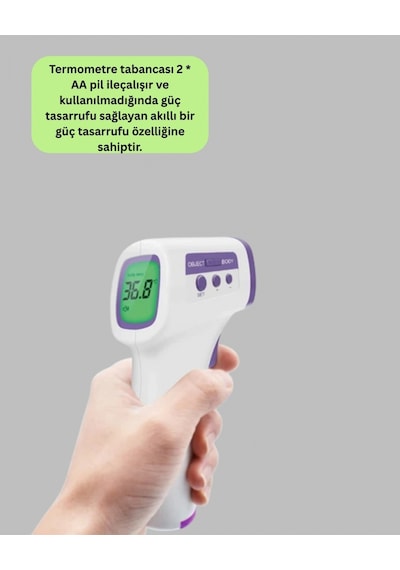 Temassız Dijital Ateş Ölçer Büyük Ekranlı Hızlı Okuma