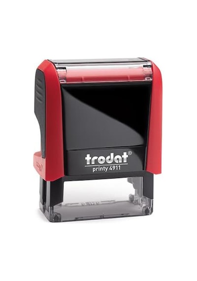 Trodat Standart Kaşe Otomatik 38x14 Kırmızı Kasa Kırmızı Keçe 491