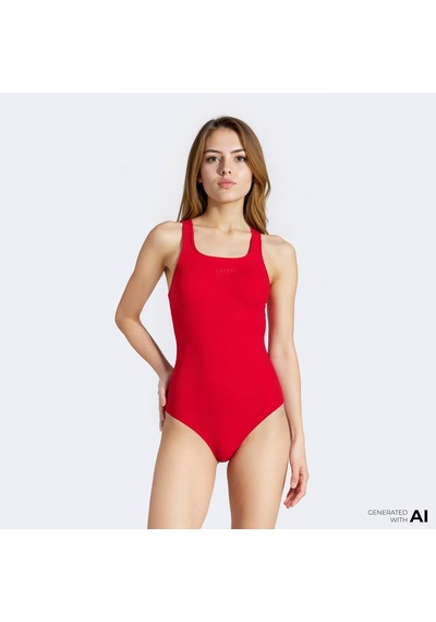 Speedo Eco End Medalist Kadın Kırmızı Mayo - 8-134716446