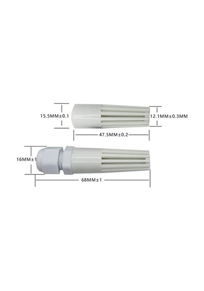 Devremarkt Plastik Sensör Kutusu Pvc68 Ds18b20 Lm35 Ntc Sht11 Htu21 Sht20 Sht21 Sht15 Sht75 Sht30 Aht10 Bme280