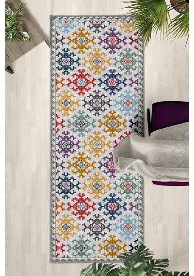 Asude Yıkanabilir Yolluk Açık Gri
