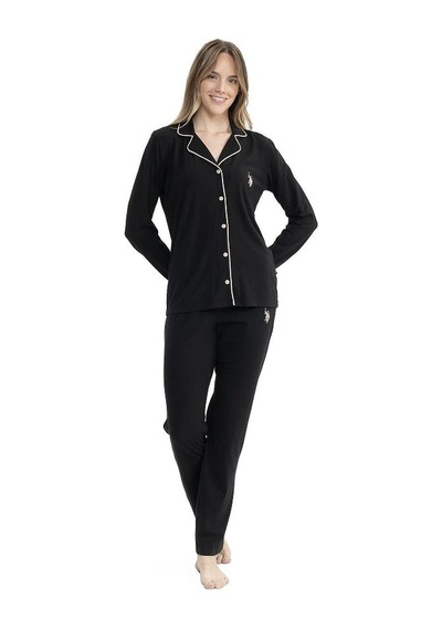 U.S. Polo Assn. U.s Polo 11000 Kadın Boydan Patlı Pijama Takım 001