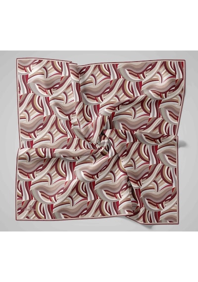 Silk Home Twill İpek Eşarp 11471-27 Beyaz, Bordo, Bordo Mor, Gri, Vizon