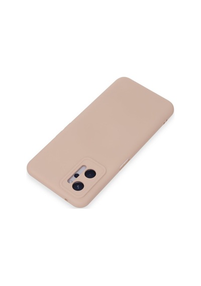 Realme 9i 4g Uyumlu Kılıf Nano İçi Kadife Silikon - Pudra