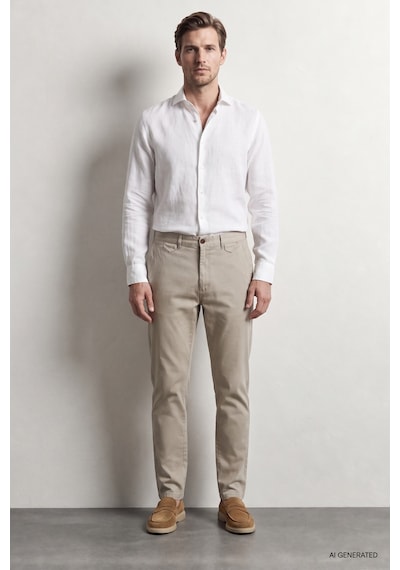 Twn Slim Fit Taş Armürlü Chino Pantolon 7ecc3s208232m S03