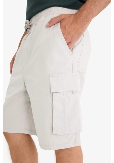 Defacto Kargo Fit Gabardin Bermuda C5400ax25smgr503 Gri