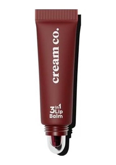 Cream Co. Nemlendirici Parlatıcı 3in1 Lip Balm, Dudak Bakım, Cherry Bordo, Hyaluronik Asit Seramid