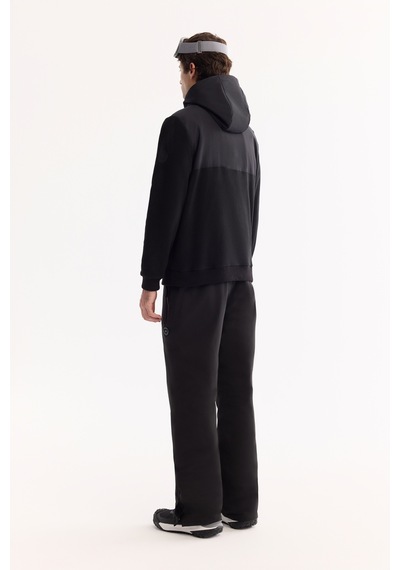 Avva Erkek Siyah Kapüşonlu Soft Touch Polar Regular Fit Sweatshirt A52y1268