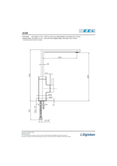 Eca Icon 102118081H Eviye Bataryası
