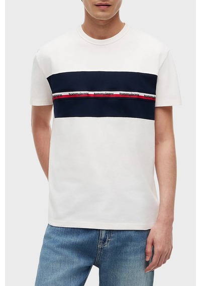 Tommy Jeans T Shirt Erkek T Shirt Dm0dm23245 Ybh Beyaz