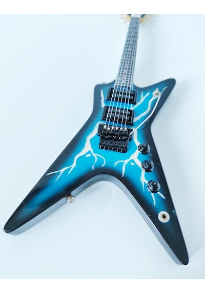 El Yapımı 1/4 Ölçek Minyatür Elektro Gitar Dean Dimebag From Hell