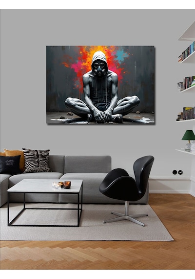 Kanvas Tablo Düşünen İnsan Figürü 50cmx70cm