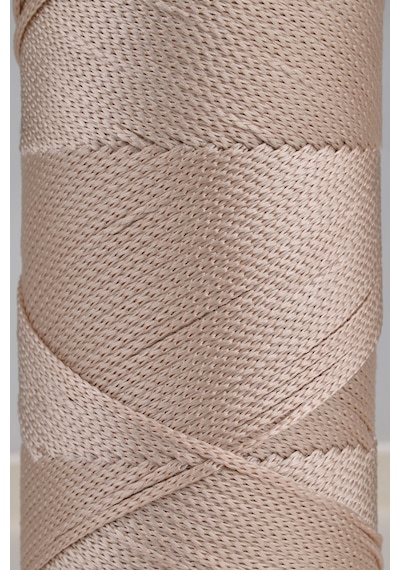 Premium 400 Gr Polyester Makrome Ipi 2 Mm 2li Set Sütlü Kahve Makrame Ip Supla Çanta Ipi No:4